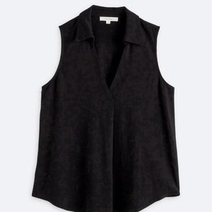 Elegant Black Sleeveless Blouse